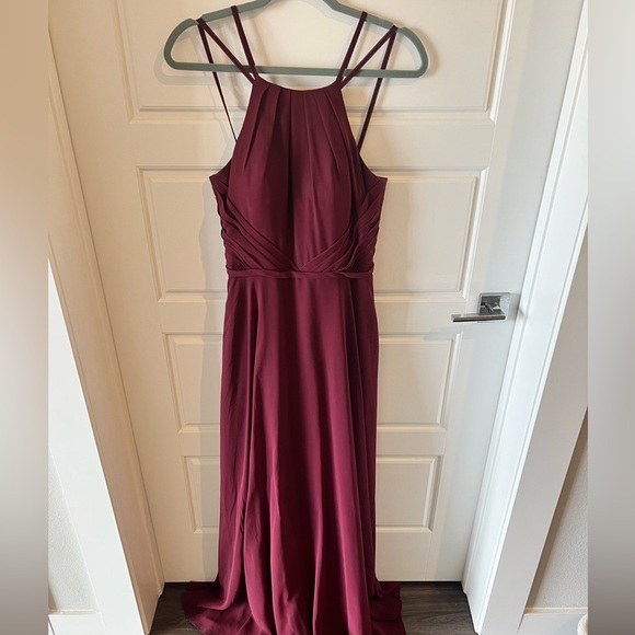 Azazie Cabernet Melinda bridesmaids dress. Size A6. - Picture 7 of 8